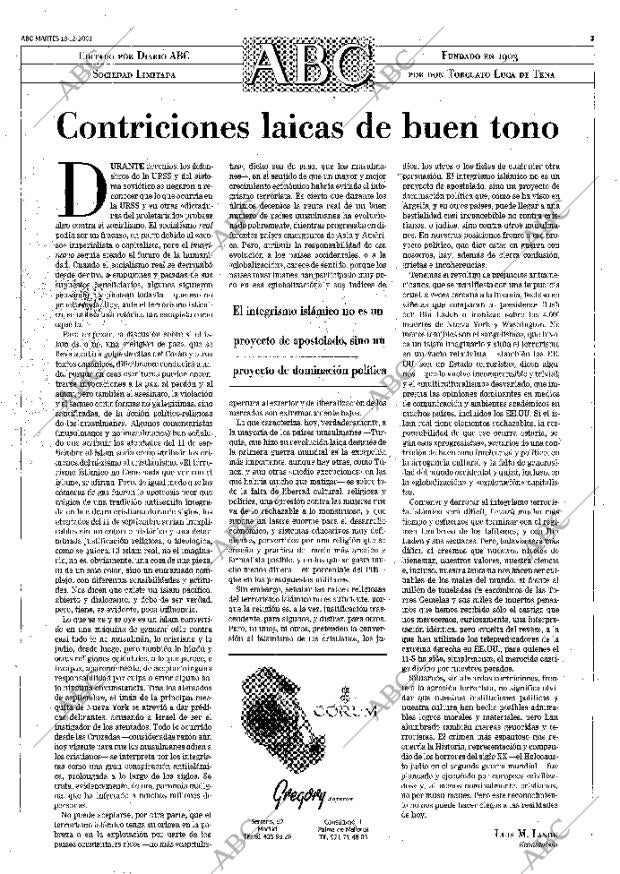 ABC MADRID 18-12-2001 página 3