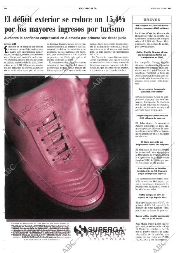 ABC MADRID 18-12-2001 página 58