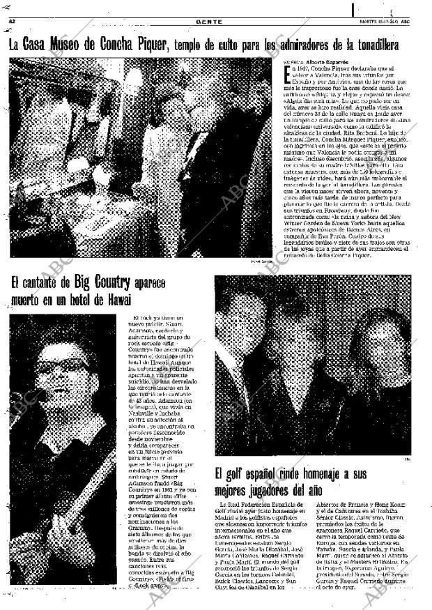 ABC MADRID 18-12-2001 página 82