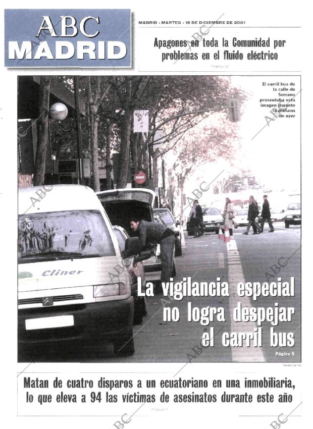 ABC MADRID 18-12-2001 página 89