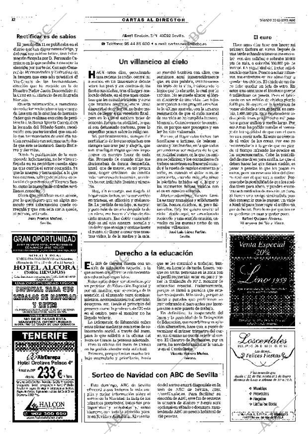 ABC SEVILLA 22-12-2001 página 12