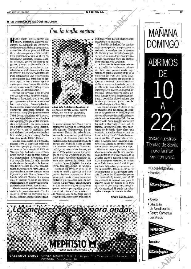 ABC SEVILLA 22-12-2001 página 19