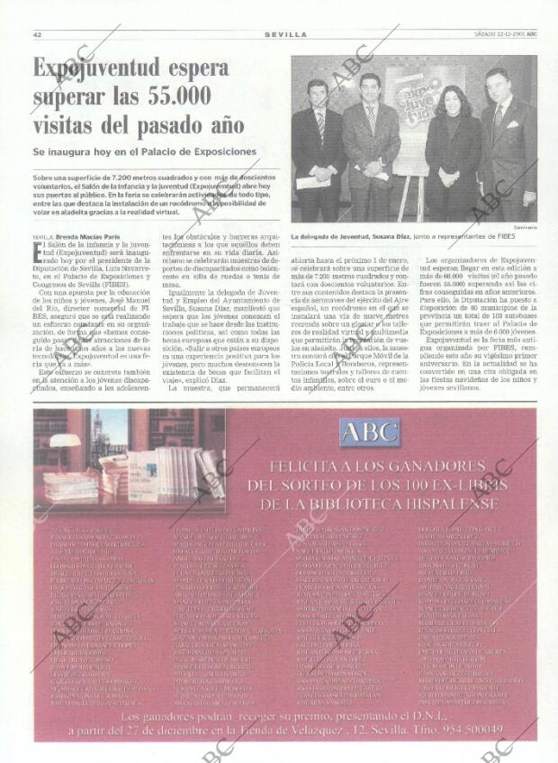 ABC SEVILLA 22-12-2001 página 42