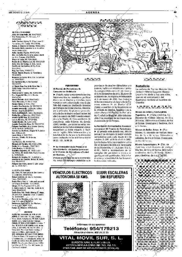 ABC SEVILLA 22-12-2001 página 49