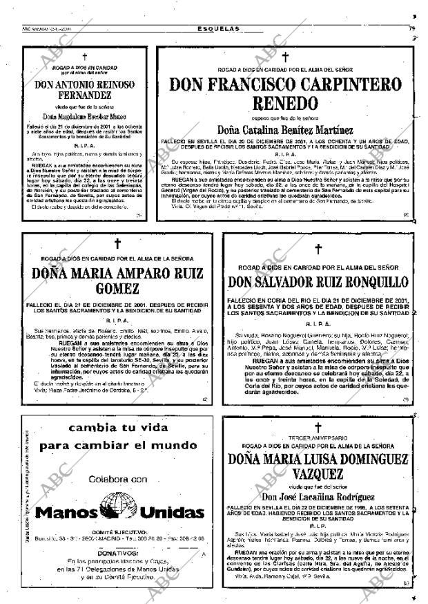 ABC SEVILLA 22-12-2001 página 79