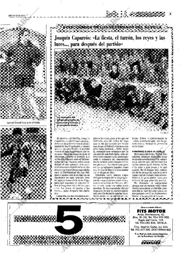 ABC SEVILLA 22-12-2001 página 99