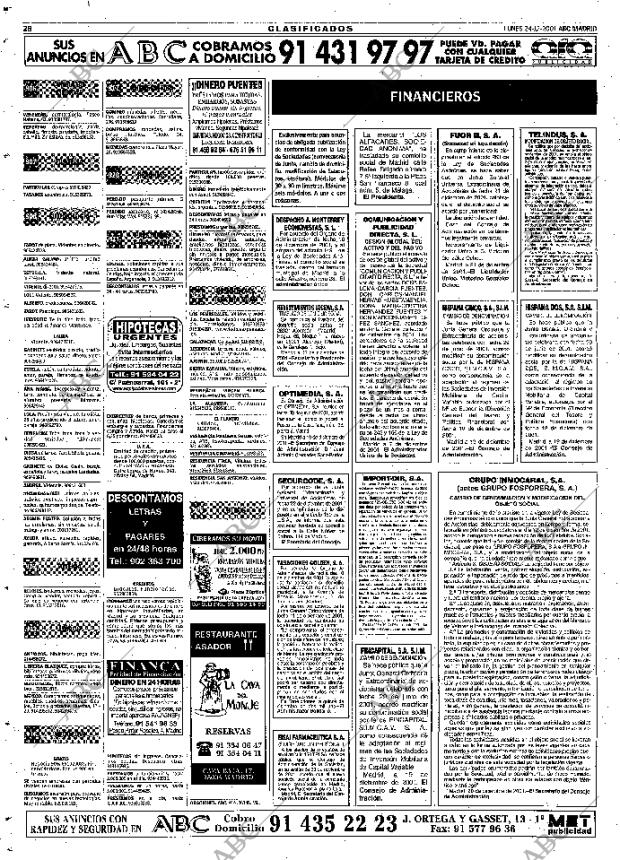 ABC MADRID 24-12-2001 página 116