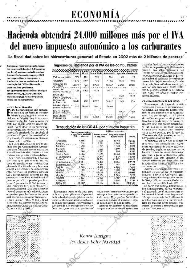 ABC MADRID 24-12-2001 página 47