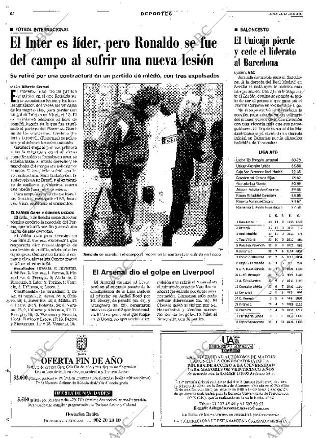 ABC MADRID 24-12-2001 página 62