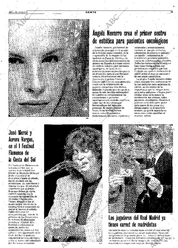 ABC MADRID 24-12-2001 página 75