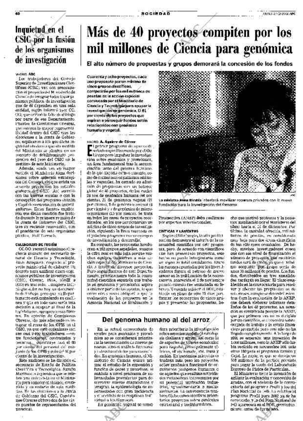ABC MADRID 27-12-2001 página 40