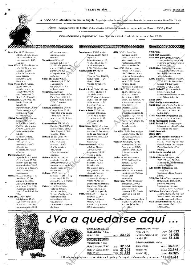 ABC MADRID 27-12-2001 página 78