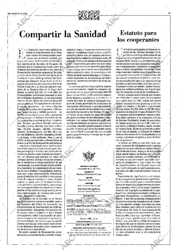 ABC SEVILLA 27-12-2001 página 11