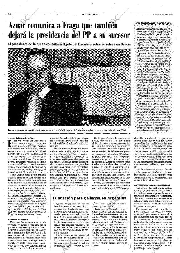 ABC SEVILLA 27-12-2001 página 22