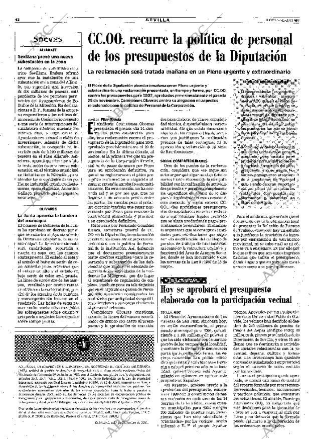 ABC SEVILLA 27-12-2001 página 42