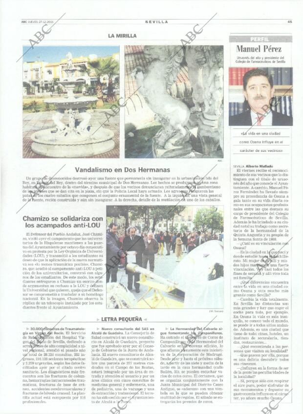 ABC SEVILLA 27-12-2001 página 45