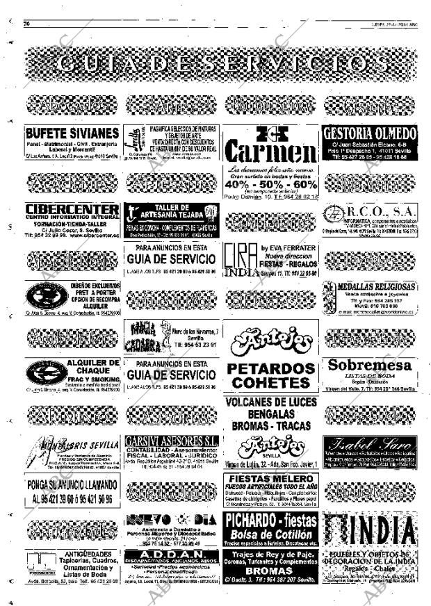 ABC SEVILLA 27-12-2001 página 76