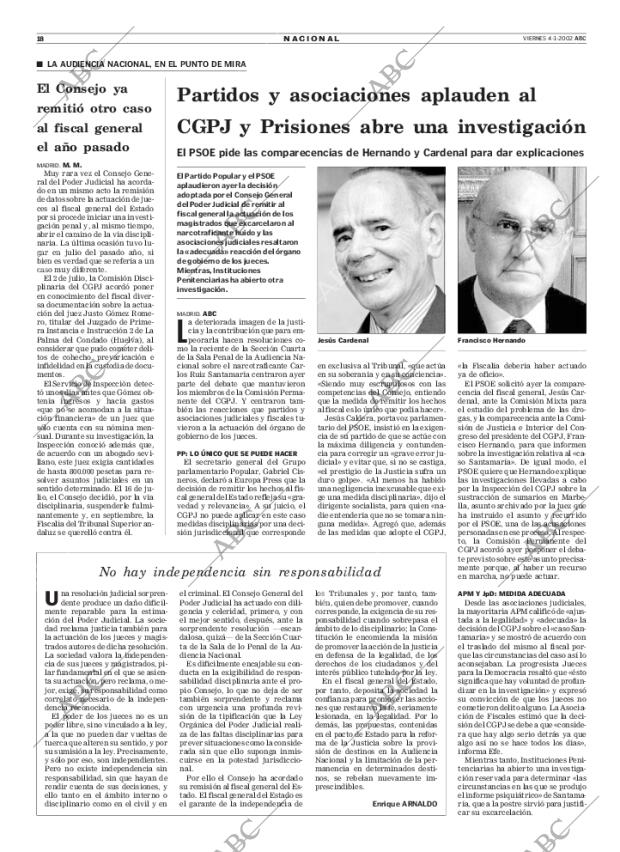 ABC MADRID 04-01-2002 página 18