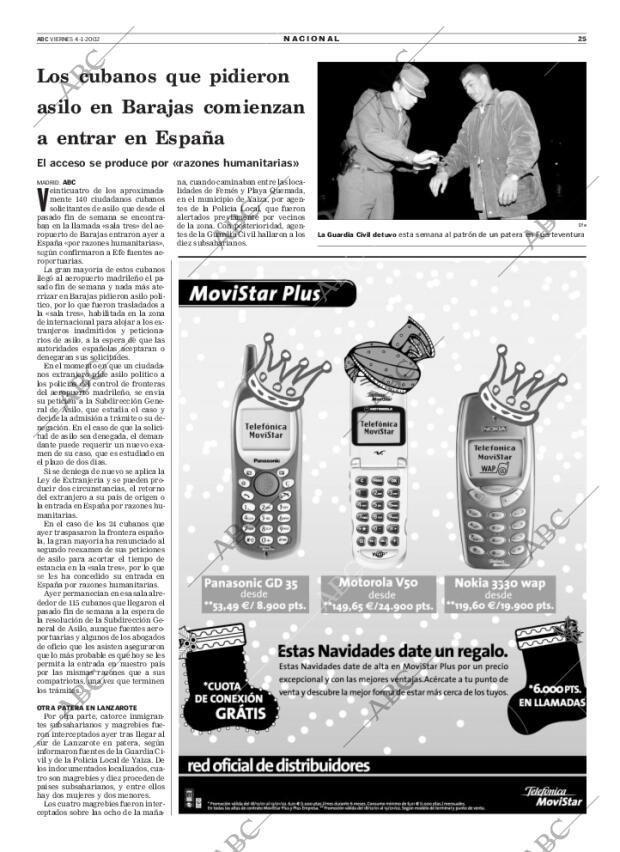 ABC MADRID 04-01-2002 página 25