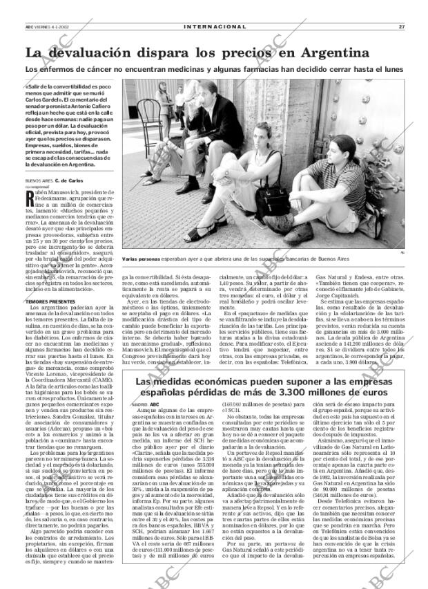 ABC MADRID 04-01-2002 página 27
