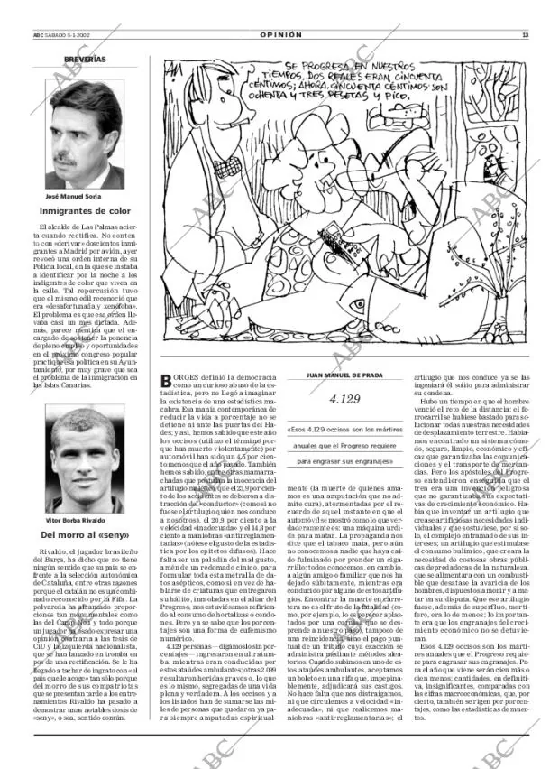 ABC MADRID 05-01-2002 página 13