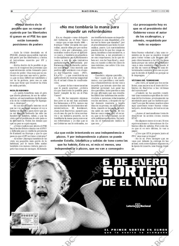 ABC MADRID 05-01-2002 página 19