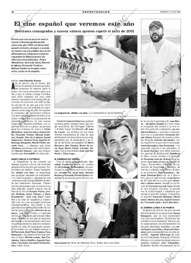 ABC MADRID 06-01-2002 página 74