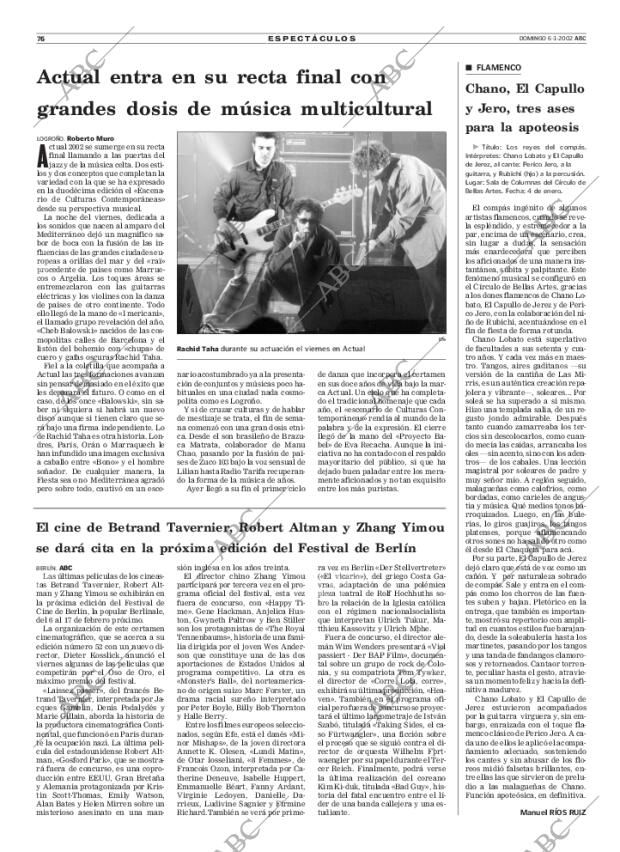 ABC MADRID 06-01-2002 página 76