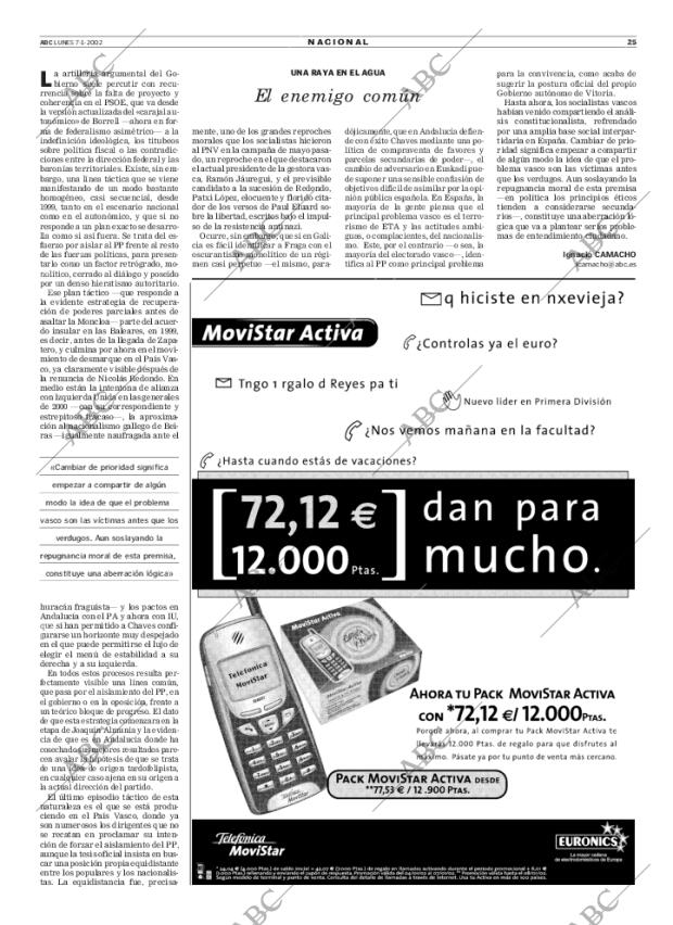 ABC MADRID 07-01-2002 página 25
