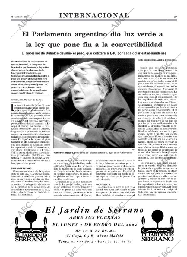 ABC MADRID 07-01-2002 página 27