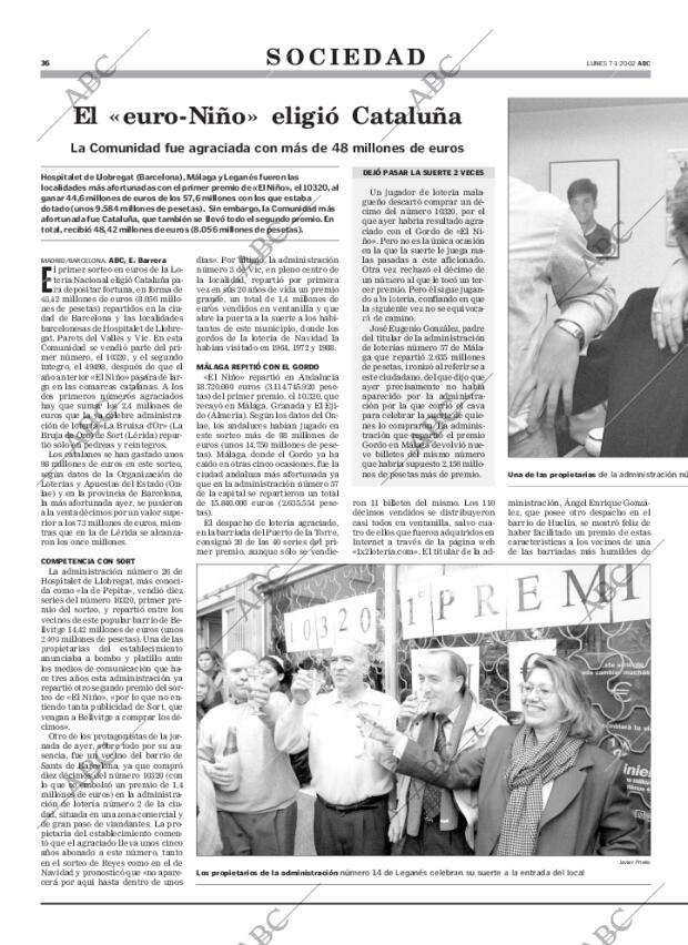 ABC MADRID 07-01-2002 página 36