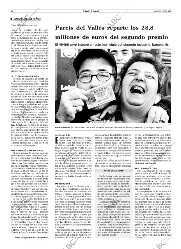 ABC MADRID 07-01-2002 página 38