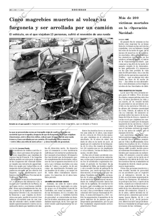 ABC MADRID 07-01-2002 página 39