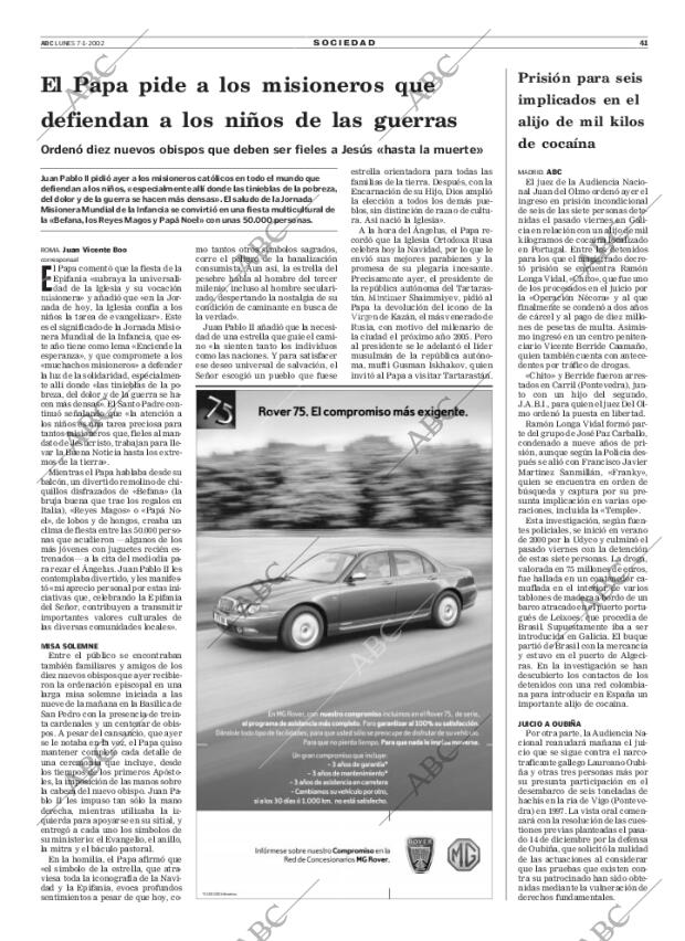 ABC MADRID 07-01-2002 página 41