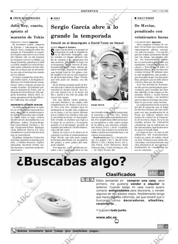 ABC MADRID 07-01-2002 página 64