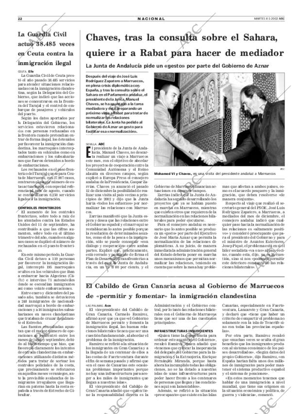 ABC MADRID 08-01-2002 página 22