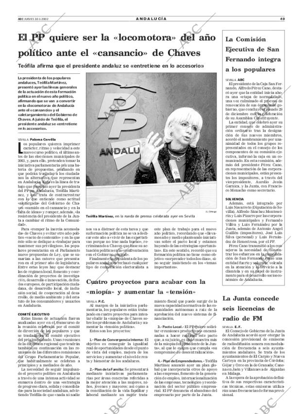 ABC SEVILLA 10-01-2002 página 49