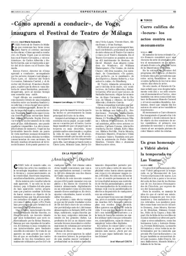 ABC SEVILLA 10-01-2002 página 65