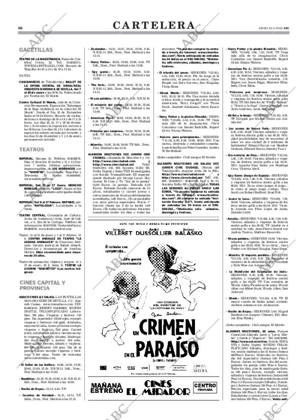 ABC SEVILLA 10-01-2002 página 66