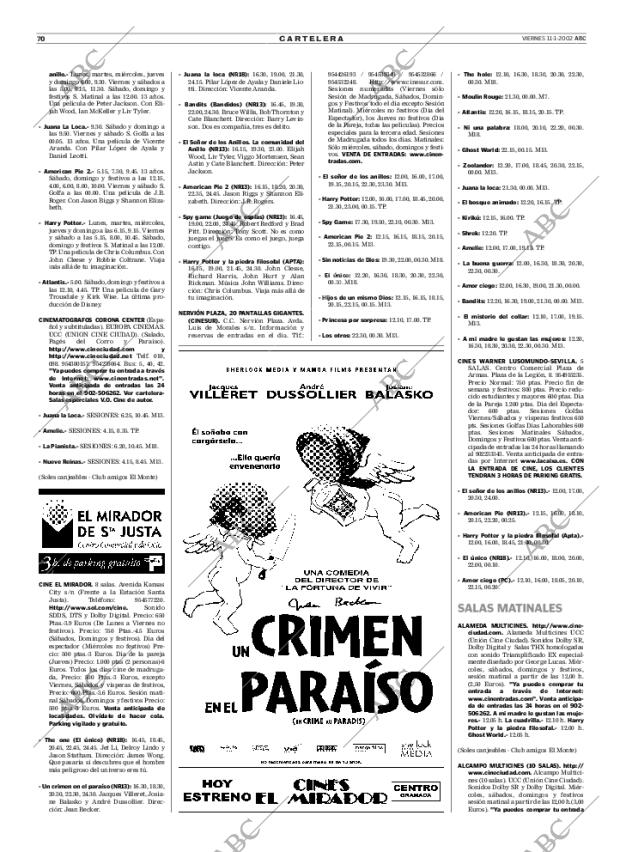 ABC SEVILLA 11-01-2002 página 70