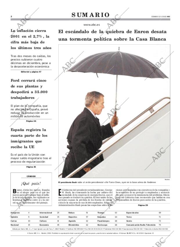 ABC MADRID 12-01-2002 página 2