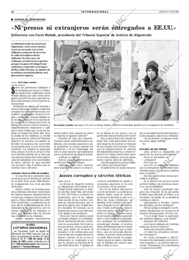ABC MADRID 12-01-2002 página 32