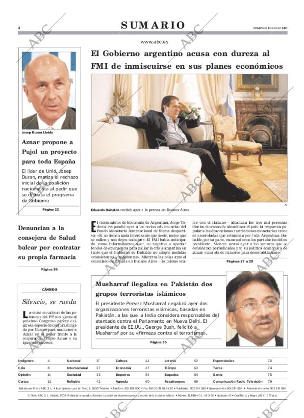 ABC MADRID 13-01-2002 página 2