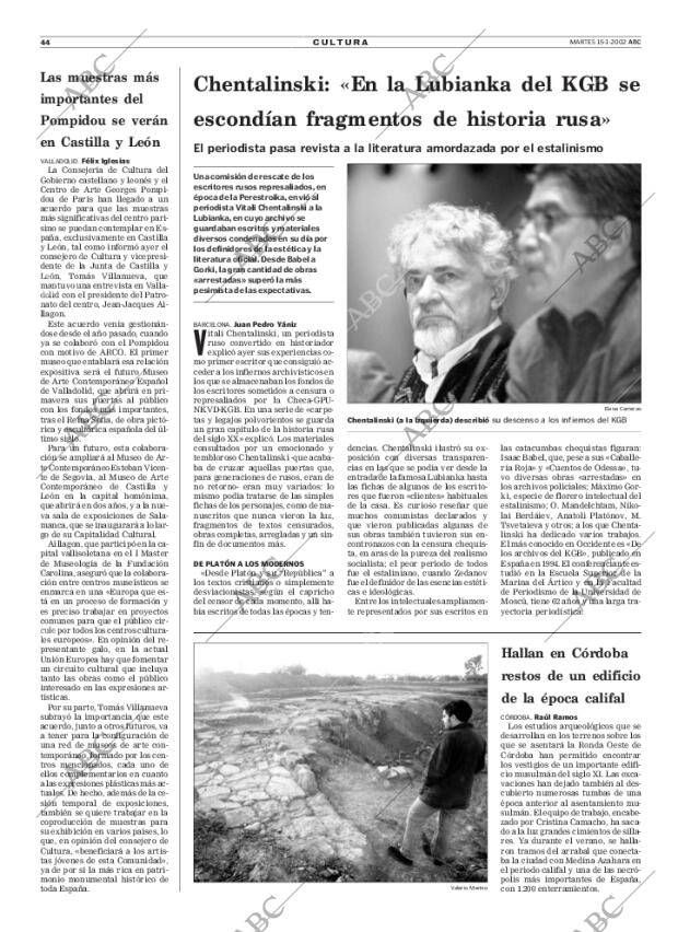 ABC MADRID 15-01-2002 página 44