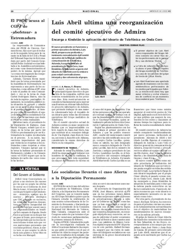 ABC SEVILLA 16-01-2002 página 20