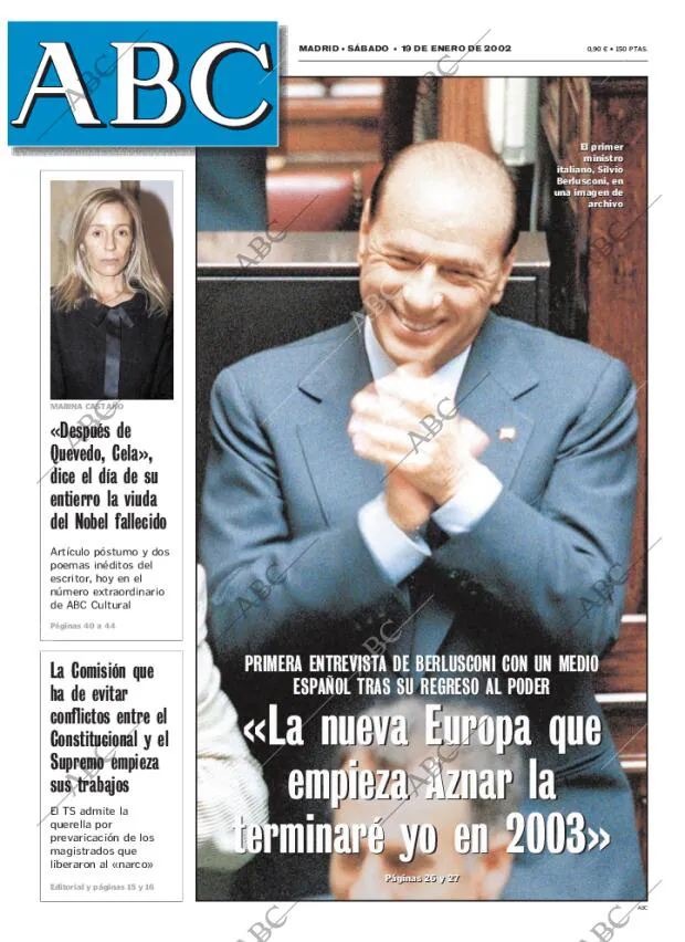 ABC MADRID 19-01-2002 página 1