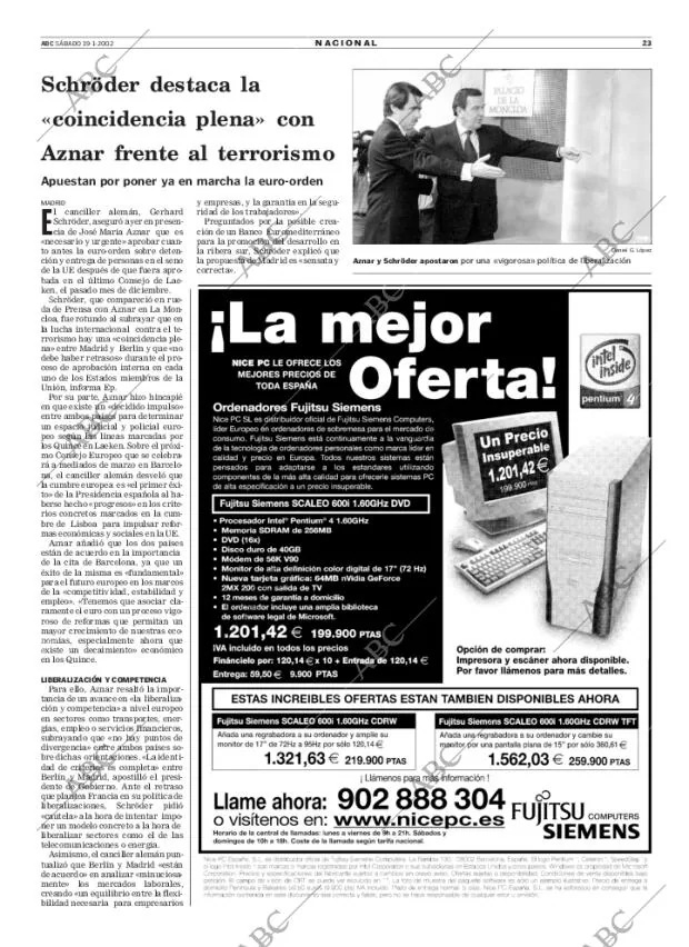ABC MADRID 19-01-2002 página 23