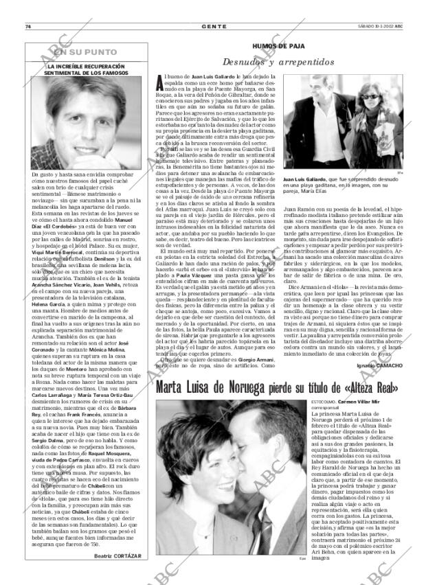 ABC MADRID 19-01-2002 página 74