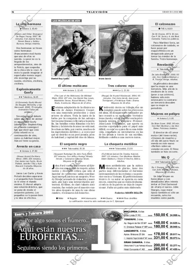 ABC MADRID 19-01-2002 página 76
