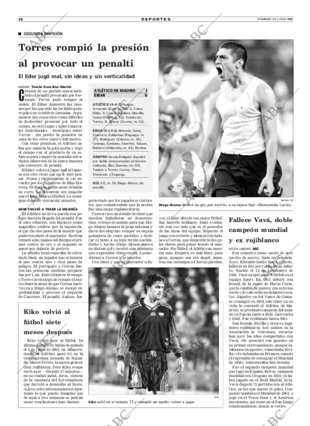 ABC MADRID 20-01-2002 página 58